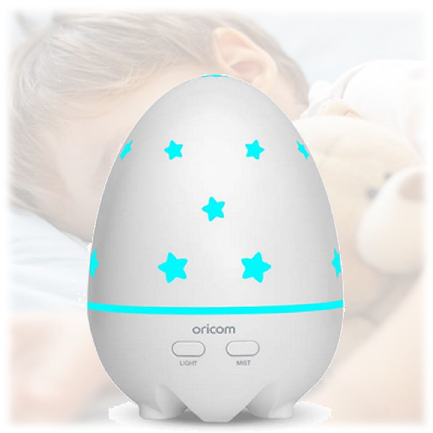 DreamMist Aroma Diffuser & Night Light Calming comfort for little sleepers and busy parents