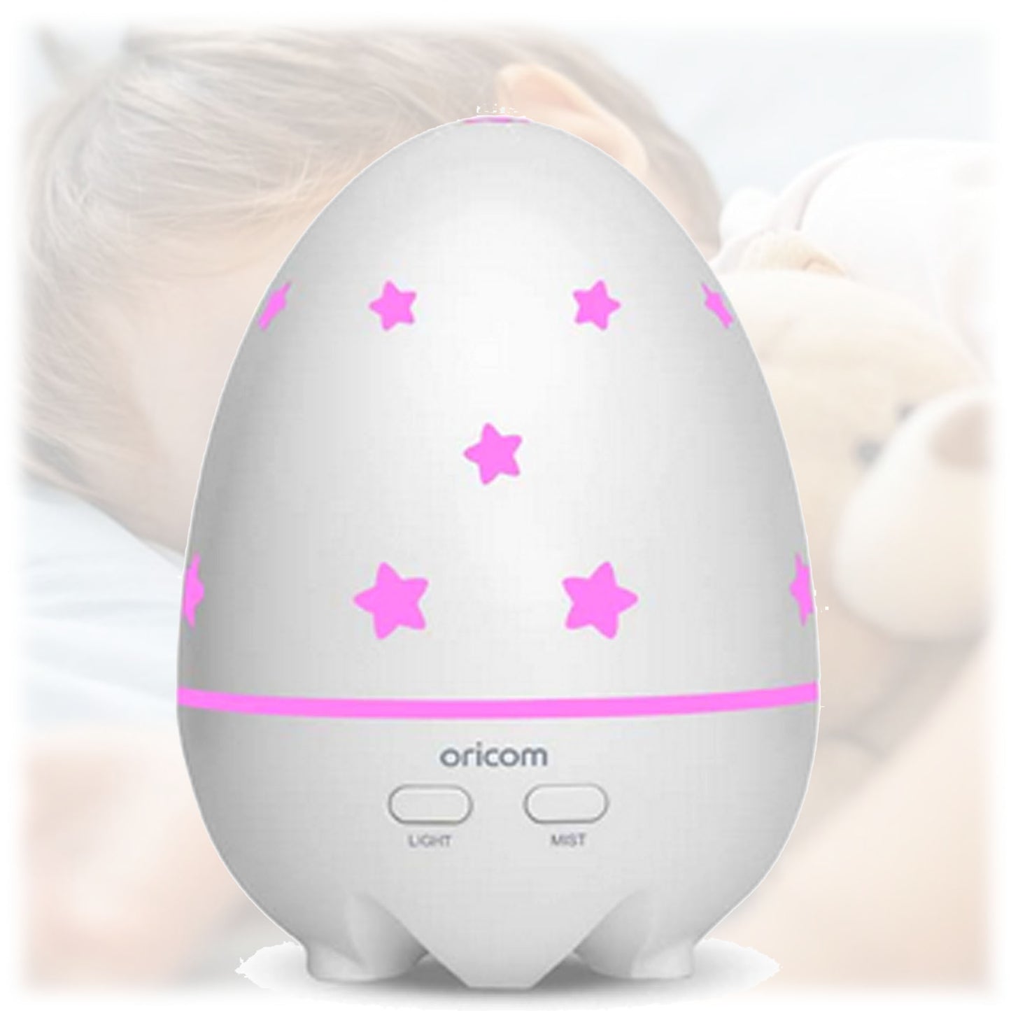 DreamMist Aroma Diffuser & Night Light Calming comfort for little sleepers and busy parents